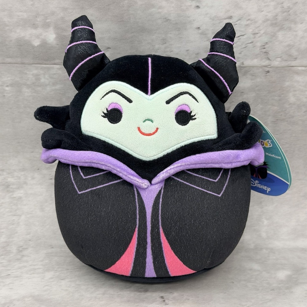 Squishmallow Disney's Villain Maleficent 8" Plush Kelly Sleeping Beauty Tag